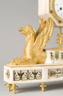 Clock with griffins (detail), last decade of the 18th Century