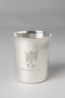 Petite timbale du service de campagne de l'Empereur Napoléon 1er