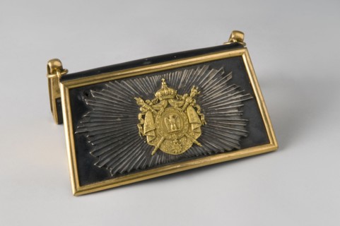 Coffret de giberne de grande tenue à pied des Cent-gardes, modèle 1854