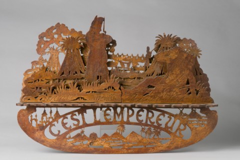 Porte pipe mural, "C'est l'Empereur", 19e siècle