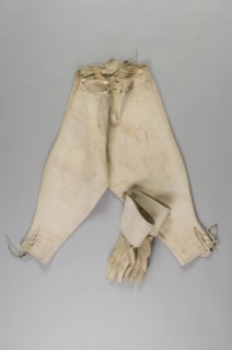 Culotte et paire de gants de cavalier, 2e moitié du 19e siècle, 3e République