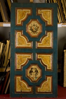Panneau décoratif en bois sculpté à la gloire de Napoléon 1er, 20e siècle