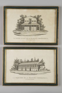 Swiss cow farm and sheepfold, framed carvings, 19th Century