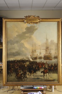 Louis Mozin (atelier de), "Prise de la flotte anglo-batave"