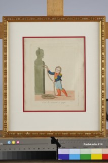 "C'est la cravate à papa" : le Roi de Rome devant un buste de son père