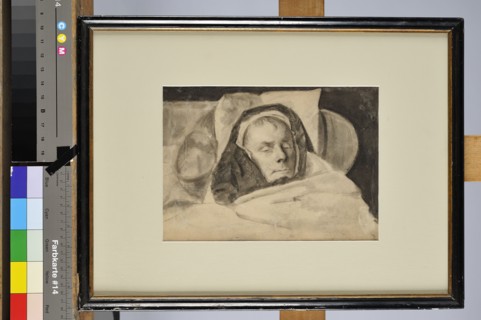 Ecole française du XIXème siècle, " Napoléon Ier sur son lit de mort "