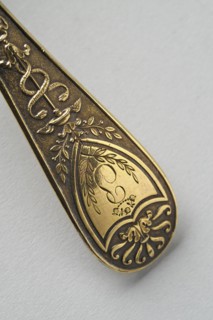 Couverts en vermeil (détail)