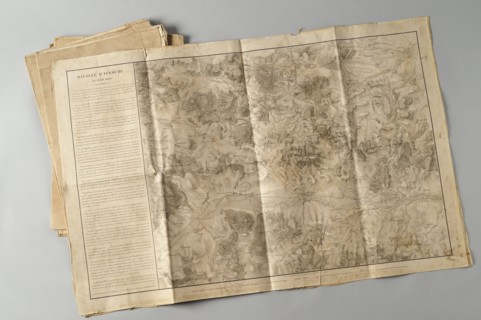Carte d'Etat Major de la Bataille d'Eckmühl