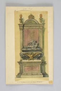 Ecole française du XIXe siècle, "Projet de monument au Prince Impérial"