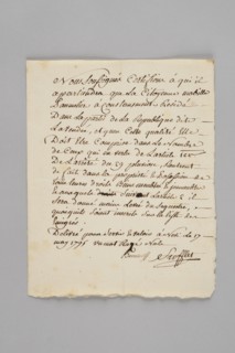 Lettre autographe de Jean-Nicolas Stofflet