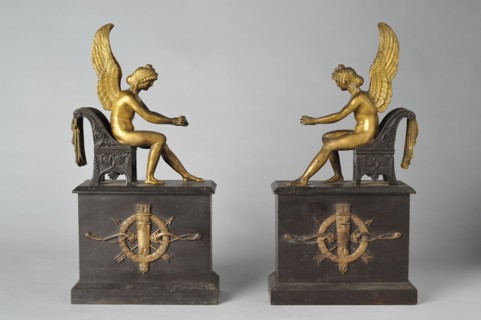 Paire de feux en bronze