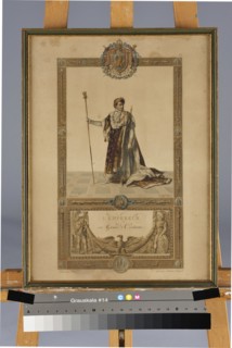 "Le sacre de l'empereur Napoléon dans l'école métropolitaine de Paris le XI Frimaire An XII"