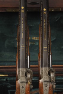 Cassette nécessaire de pistolets de tir (vue du dessus)
