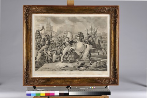 Pierre Gautherot (d'après), Napoléon 1er, blessé au  pied devant Ratisbonne, est soigné par le chirurgien Yvan, 23 Avril 1809