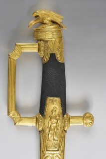 Sabre de Luxe dans le goût des sabres d'Officier Supérieur (détail de la poignée)