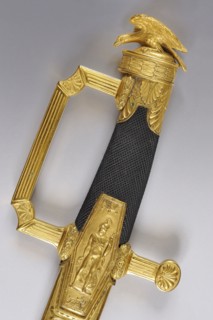 Sabre de Luxe dans le goût des sabres d'Officier Supérieur (détail de la poignée)