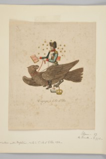 Napoléon volant sur un aigle