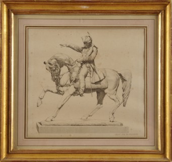 Valentin, Statue équestre de l'empereur Napoléon 1er