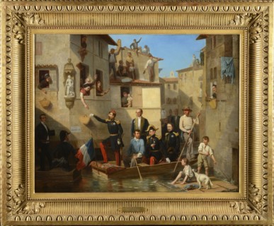 Cabaillot Lasalle, Napoléon III lors des inondations de Tarascon.