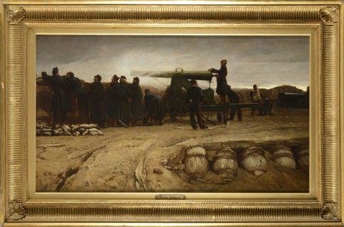 Bellecour, Un coup de canon. Artilleurs sur le mur de Paris