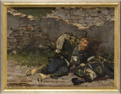 Detaille, Voltigeur caché derrière un muret