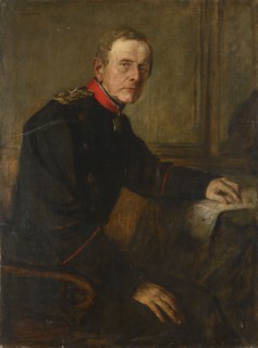 Lenbach, Portrait de Moltke à son bureau