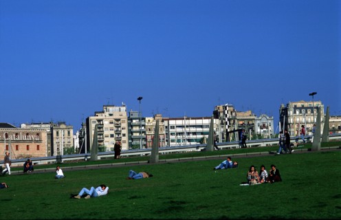 The gardens of Olympic port