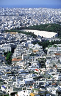 le centre-ville d'Athènes