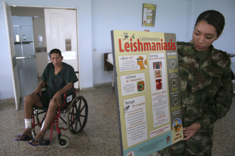 COLOMBIE-ARMEE-BLESSES