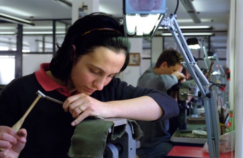 ITALIE. L'USINE D'ARMEMENT BERETTA A VAL TROMPIA, L'UNE DES PLUS CELEBRES DANS LA FABRICATION