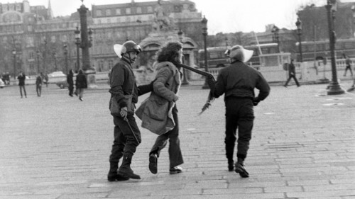 Anti-American demonstration, Paris, 1973