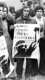 Manifestants pakistanais, Paris, 1974