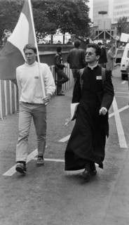Manifestation du Front National en faveur de l'école libre, Paris, 1984