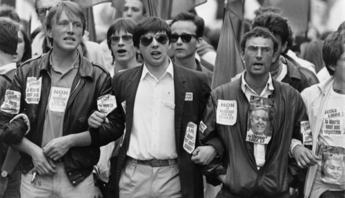 Manifestation du Front National en faveur de l'école libre, Paris, 1984