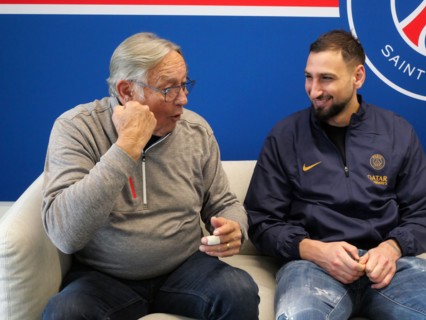 Camille Choquier et Gianluigi Donnarumma (2023)