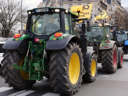 Manifestation d'agriculteurs à Paris, le 23 février 2024