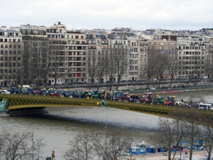 Manifestation d'agriculteurs à Paris, le 23 février 2024