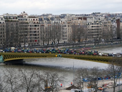 Manifestation d'agriculteurs à Paris, le 23 février 2024