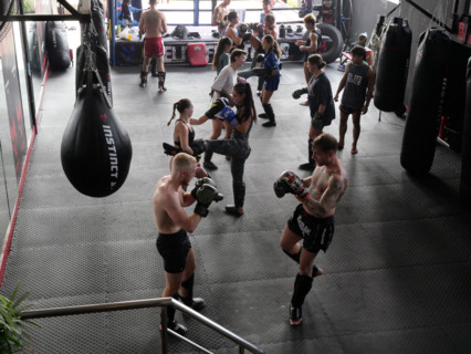 Le camp d’entraînement de boxe thaïlandaise Elite Fight Club du Francais Cédric Gautier