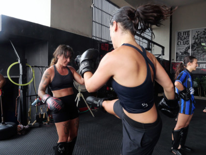 Le camp d’entraînement de boxe thaïlandaise Elite Fight Club du Francais Cédric Gautier