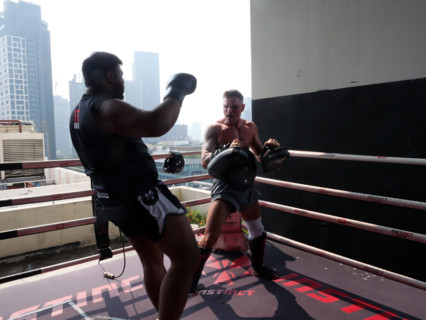 Le camp d’entraînement de boxe thaïlandaise Elite Fight Club du Francais Cédric Gautier