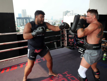Le camp d’entraînement de boxe thaïlandaise Elite Fight Club du Francais Cédric Gautier