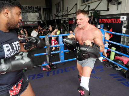 Le camp d’entraînement de boxe thaïlandaise Elite Fight Club du Francais Cédric Gautier