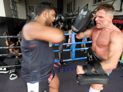 Le camp d’entraînement de boxe thaïlandaise Elite Fight Club du Francais Cédric Gautier