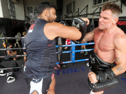 Le camp d’entraînement de boxe thaïlandaise Elite Fight Club du Francais Cédric Gautier