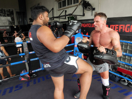 Le camp d’entraînement de boxe thaïlandaise Elite Fight Club du Francais Cédric Gautier