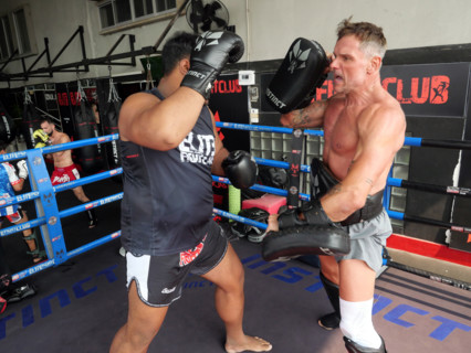 Le camp d’entraînement de boxe thaïlandaise Elite Fight Club du Francais Cédric Gautier