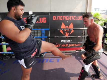 Le camp d’entraînement de boxe thaïlandaise Elite Fight Club du Francais Cédric Gautier
