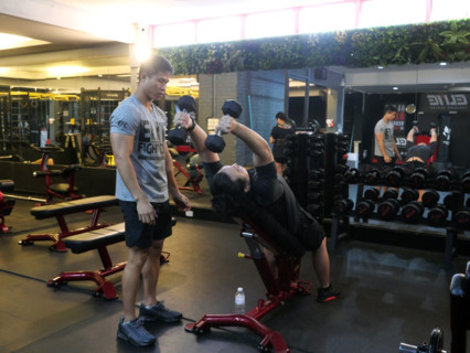 Le camp d’entraînement de boxe thaïlandaise Elite Fight Club du Francais Cédric Gautier