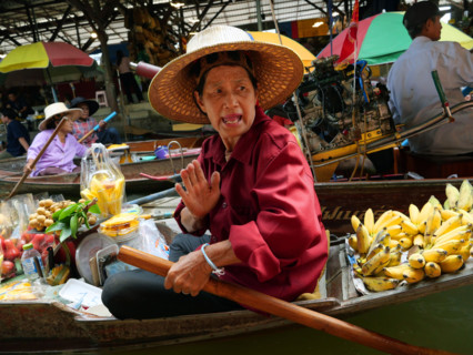 Thaïlande, marché flottant de Damnoen Saduak